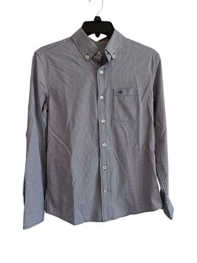 Southern Marsh Youth XL Button Down Shirt Blue White Long Sleeve Preppy Boys